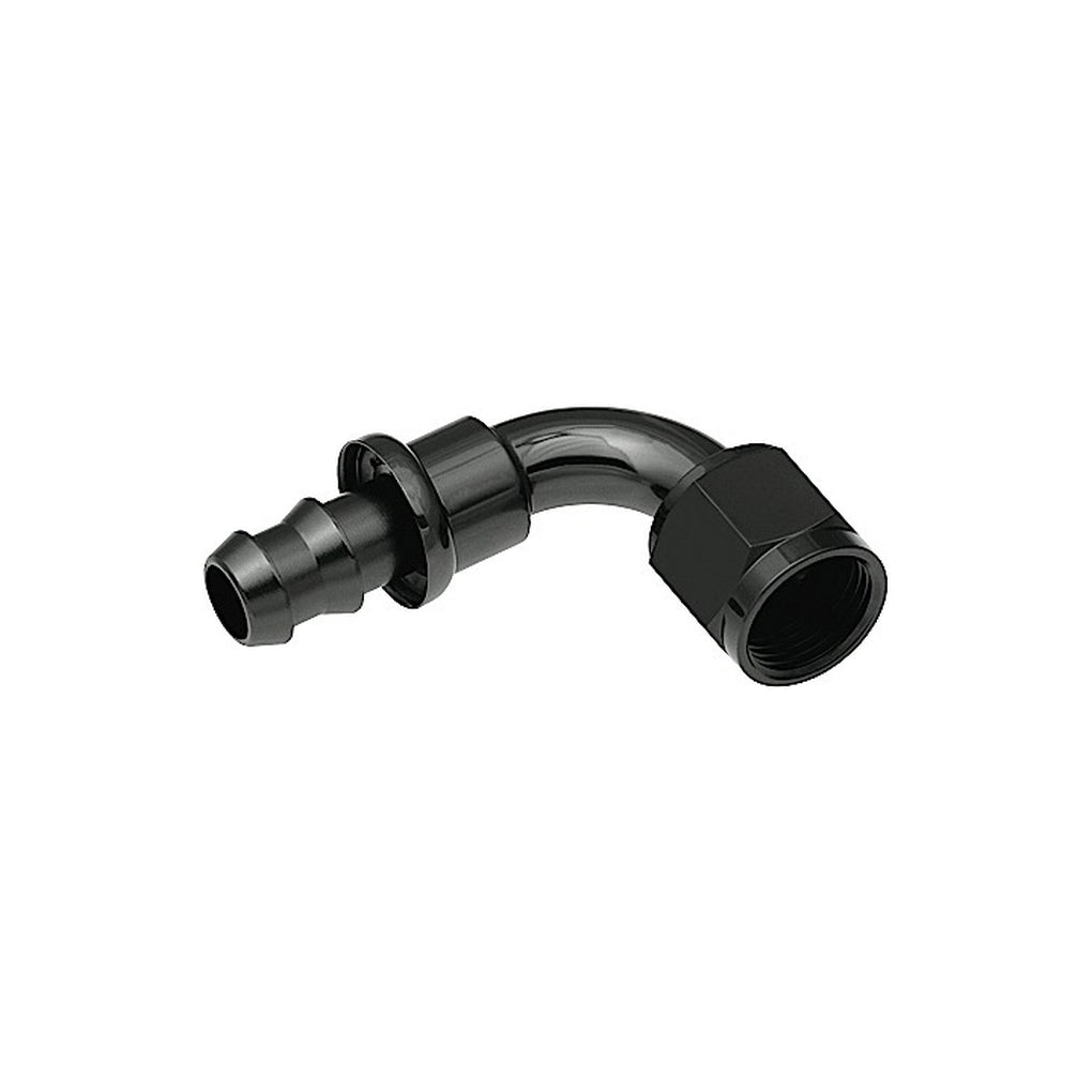 Red Horse Performance 2090-04-2 04 90 Degree An/Jic Hose End Push Lock Black