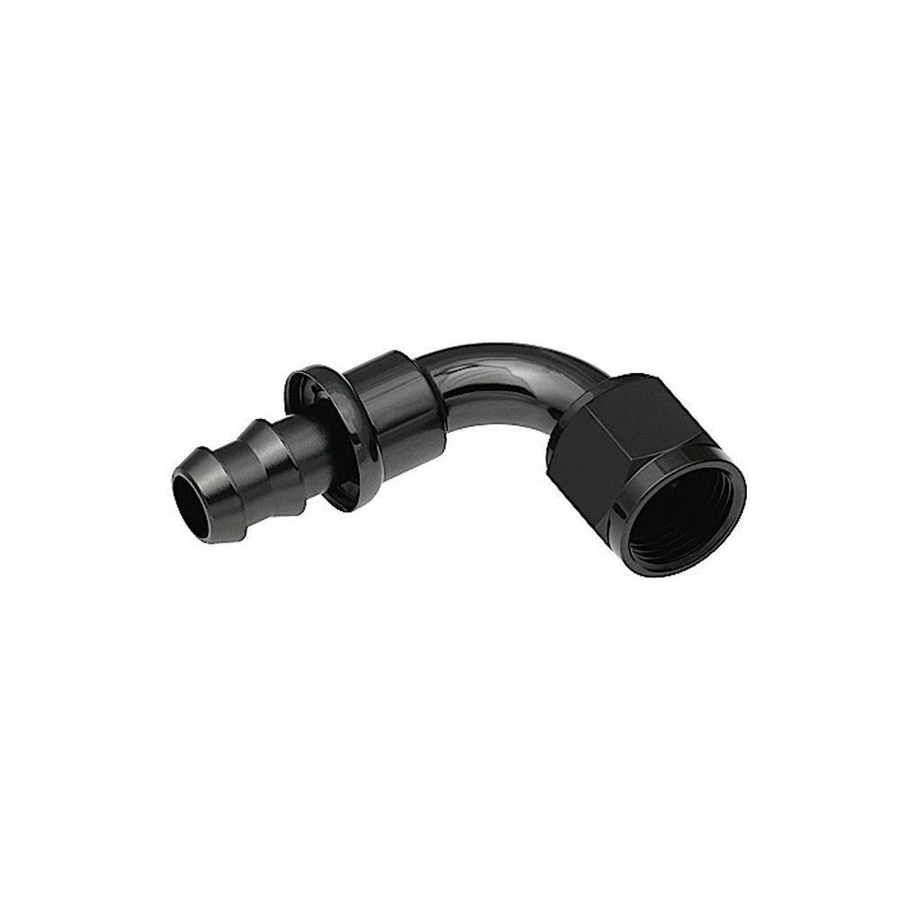 Red Horse Performance 2090-08-2 08 90 Degree An/Jic Hose End Push Lock Black