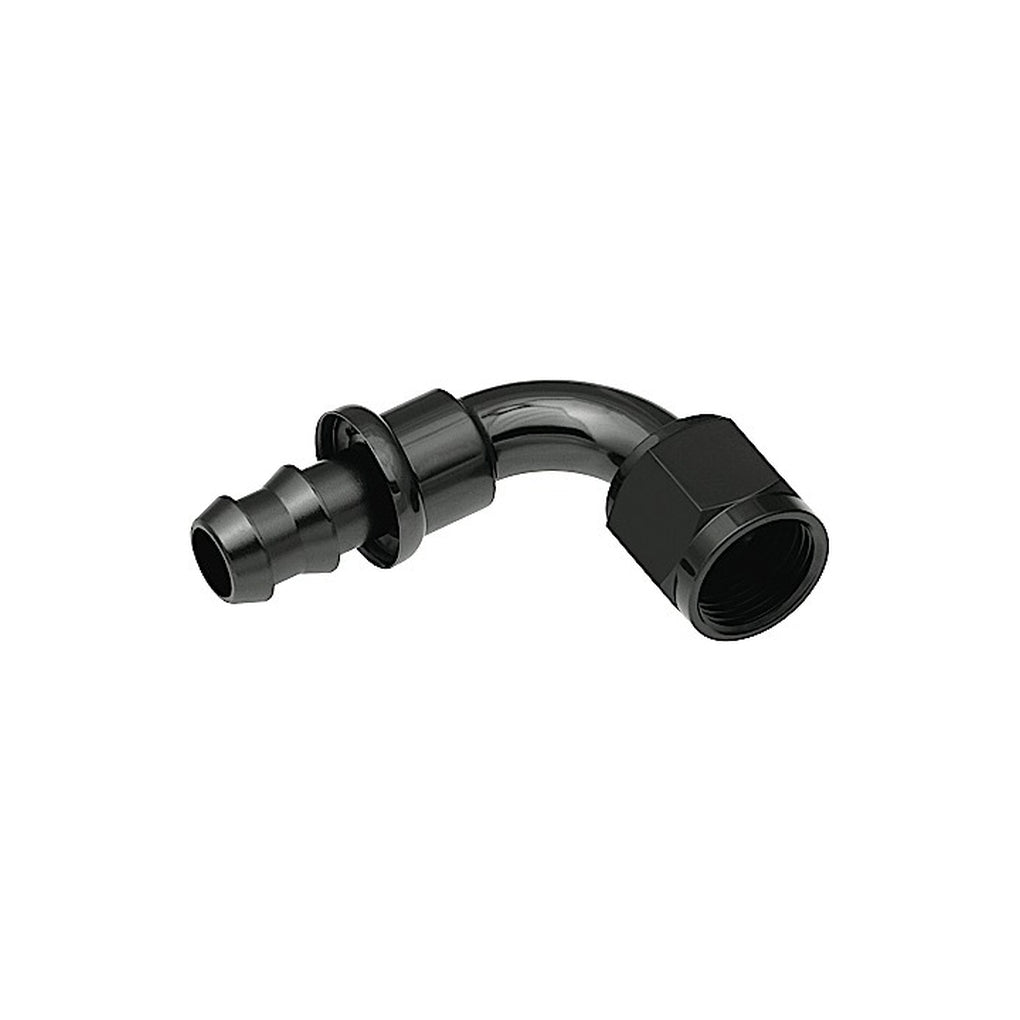 Red Horse Performance 2090-10-2 10 90 Degree An/Jic Hose End Push Lock Black