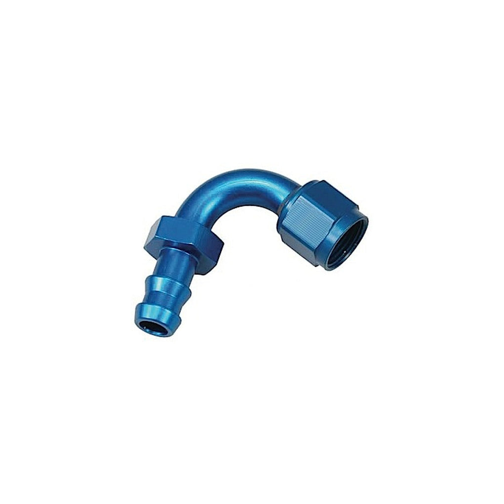 Red Horse Performance 2120-08-1 08 120 Degree An/Jic Hose End Push Lock Blue