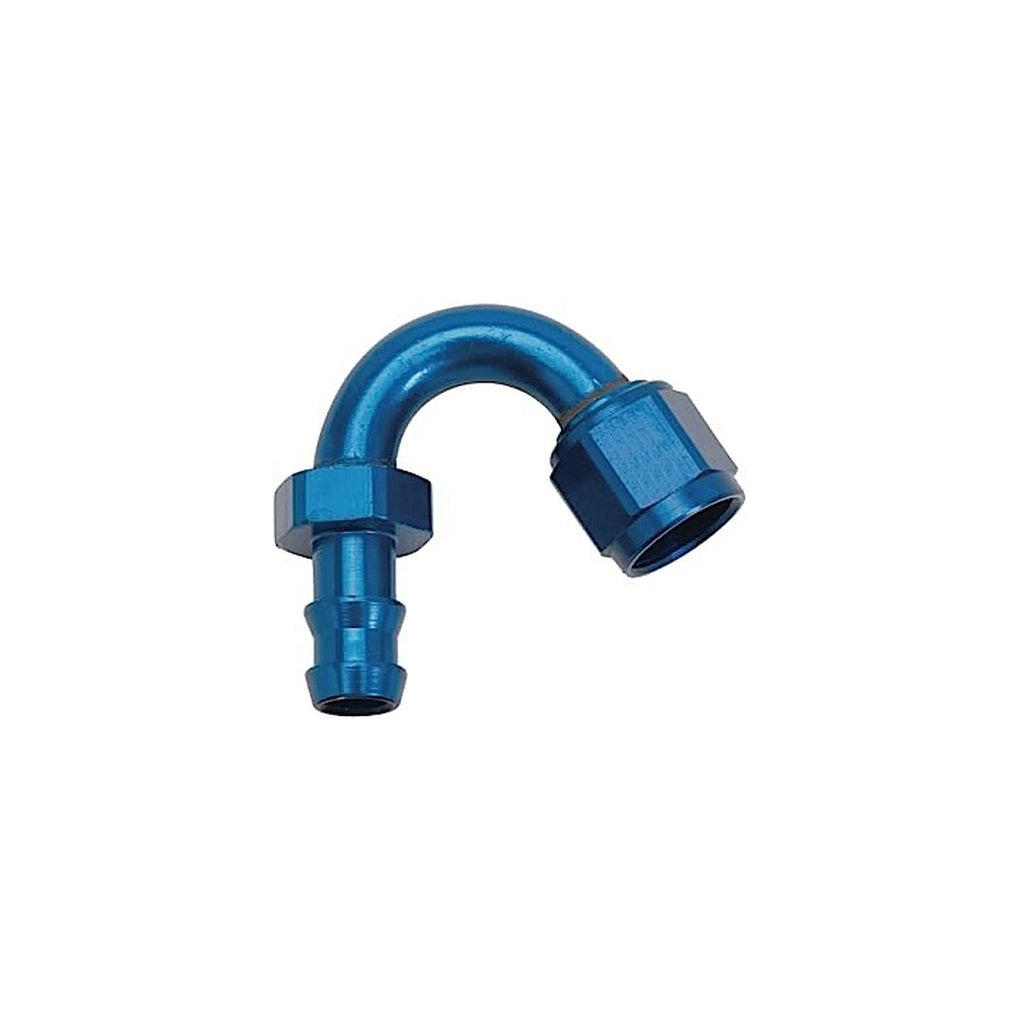 Red Horse Performance 2150-08-1 08 150 Degree An/Jic Hose End Push Lock Blue