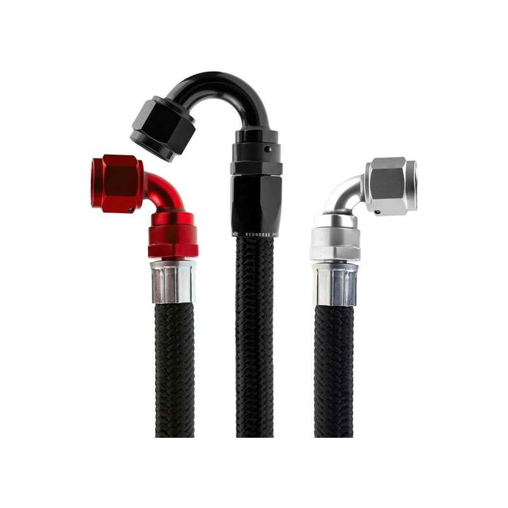 Red Horse Performance 235-08-10 08 Eseries Black 235 E85 Compatible Stainless Core Hose 10 Feet