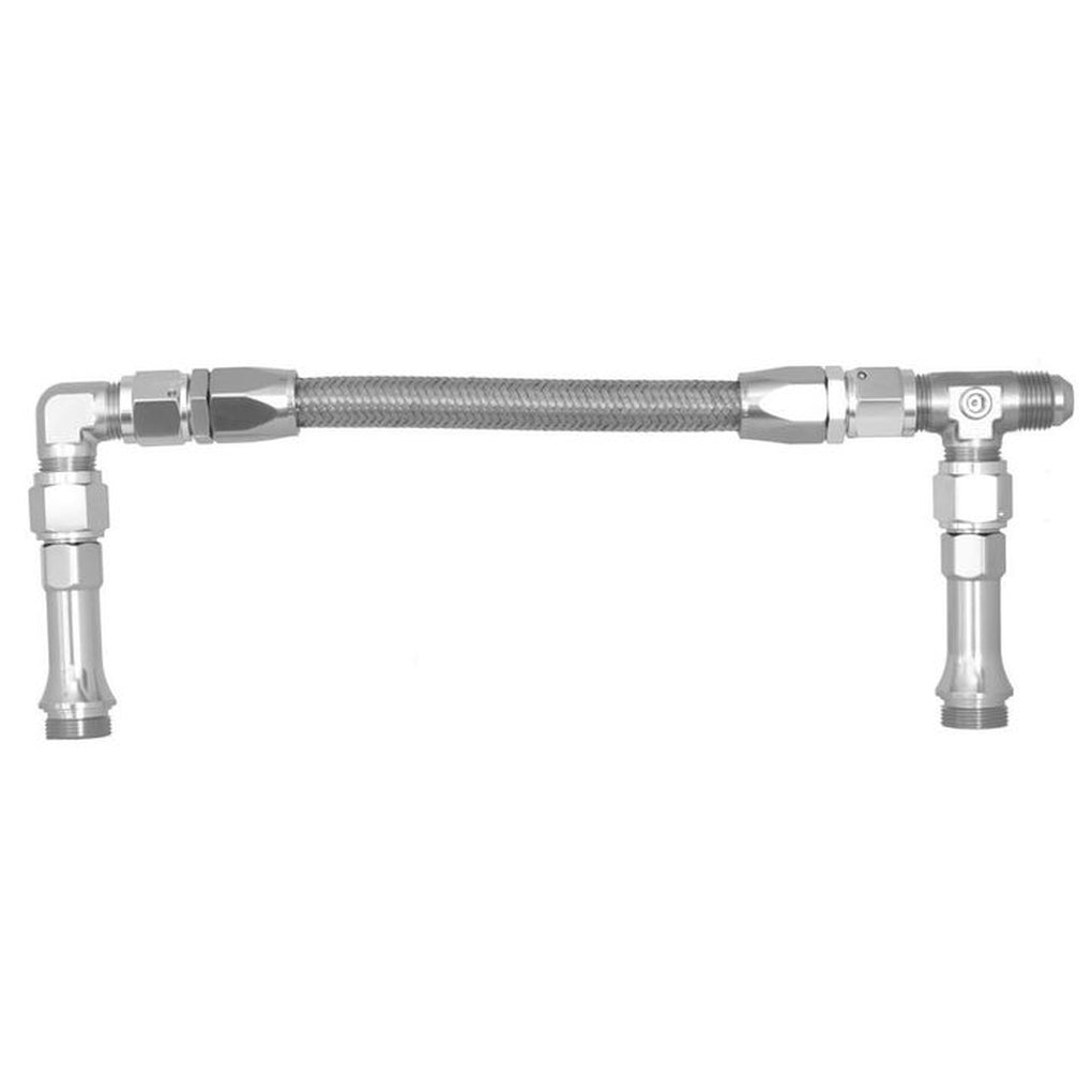 Red Horse Performance 5500-08-5 08X 7/820 Dual Inlet To Fit Holley4500 (Center To Center 11.35??) Clear