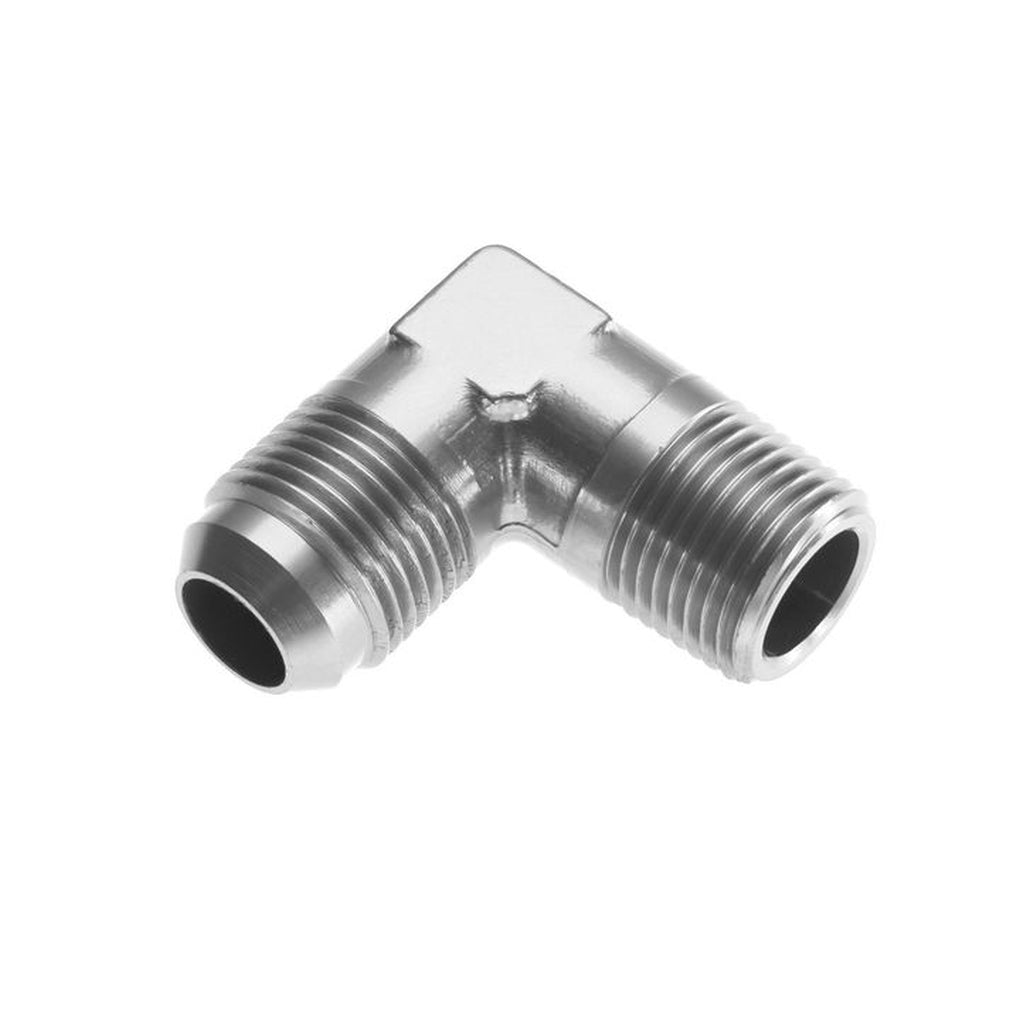 Red Horse Performance 822-12-08-5 12 90 Degree Male Adapter To 08 (1/2) Npt Male Clear