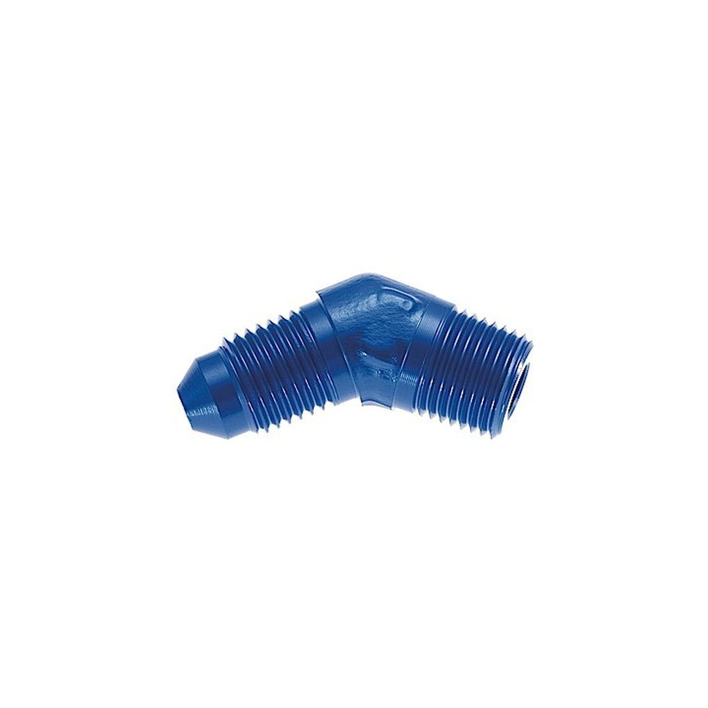 Red Horse Performance 823-10-12-1 10 45 Degree Male Adapter To 12 (3/4) Npt Male Blue