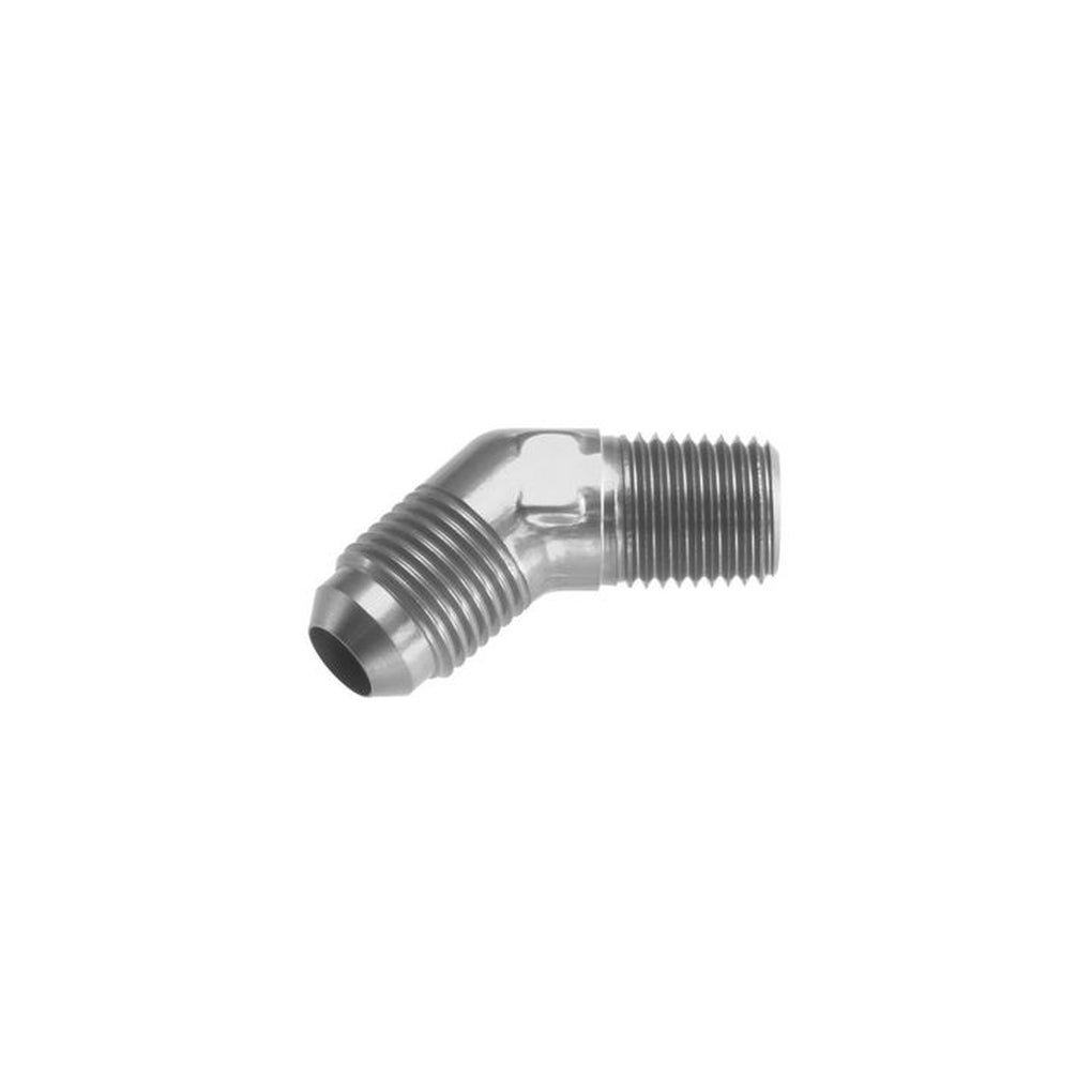 Red Horse Performance 823-12-08-5 12 45 Degree Male Adapter To 08 (1/2) Npt Male Clear
