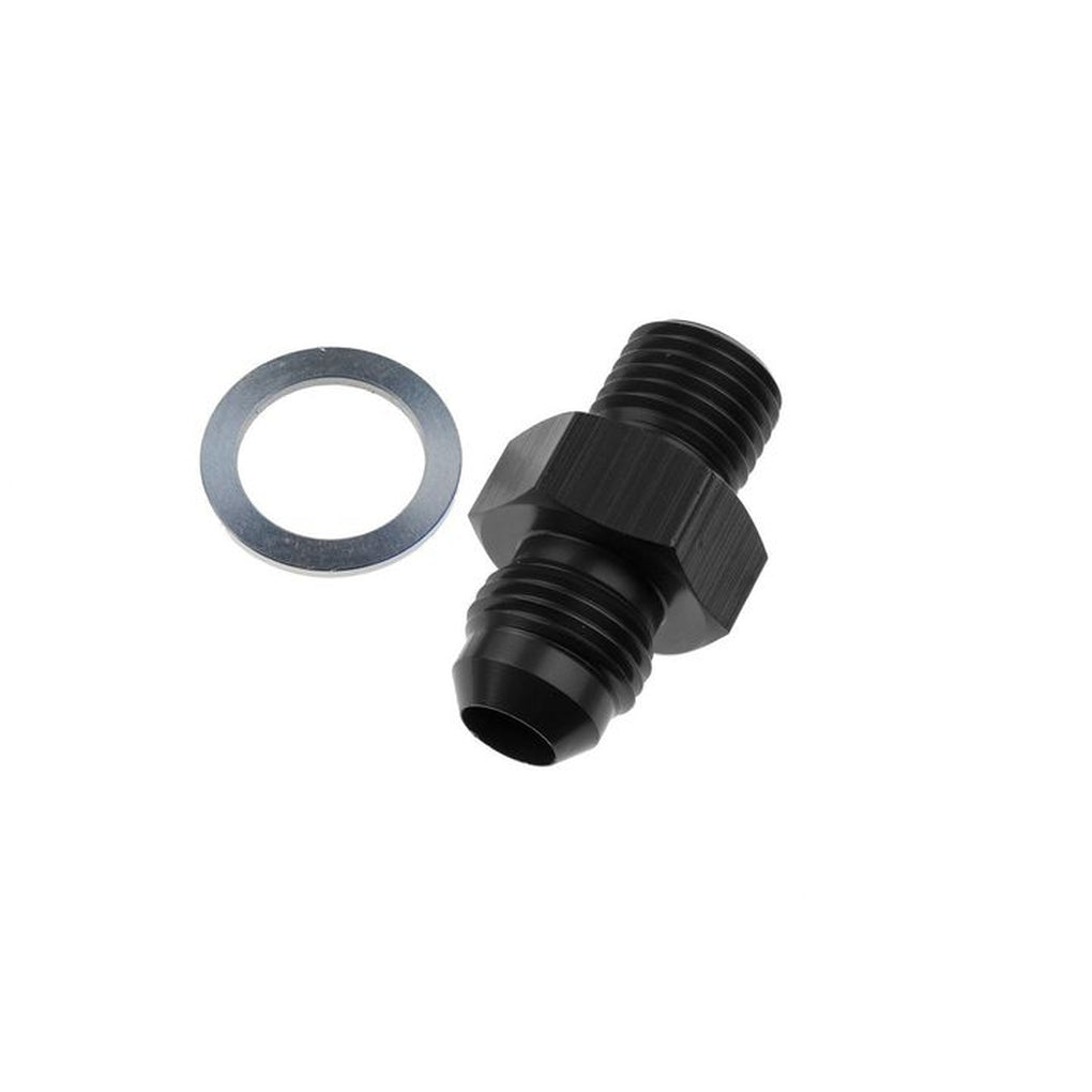 Red Horse Performance 8262-06-02-2 06 Male An/Jic Flare To 1/8Npsm Transmission Fitting Black2Pcs