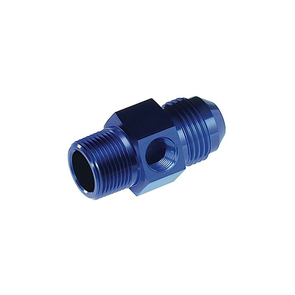 Red Horse Performance 9194-08-06-1 08 Male An/Jic To 06 (3/8) Npt Male With 1/8 Npt Hex Blue