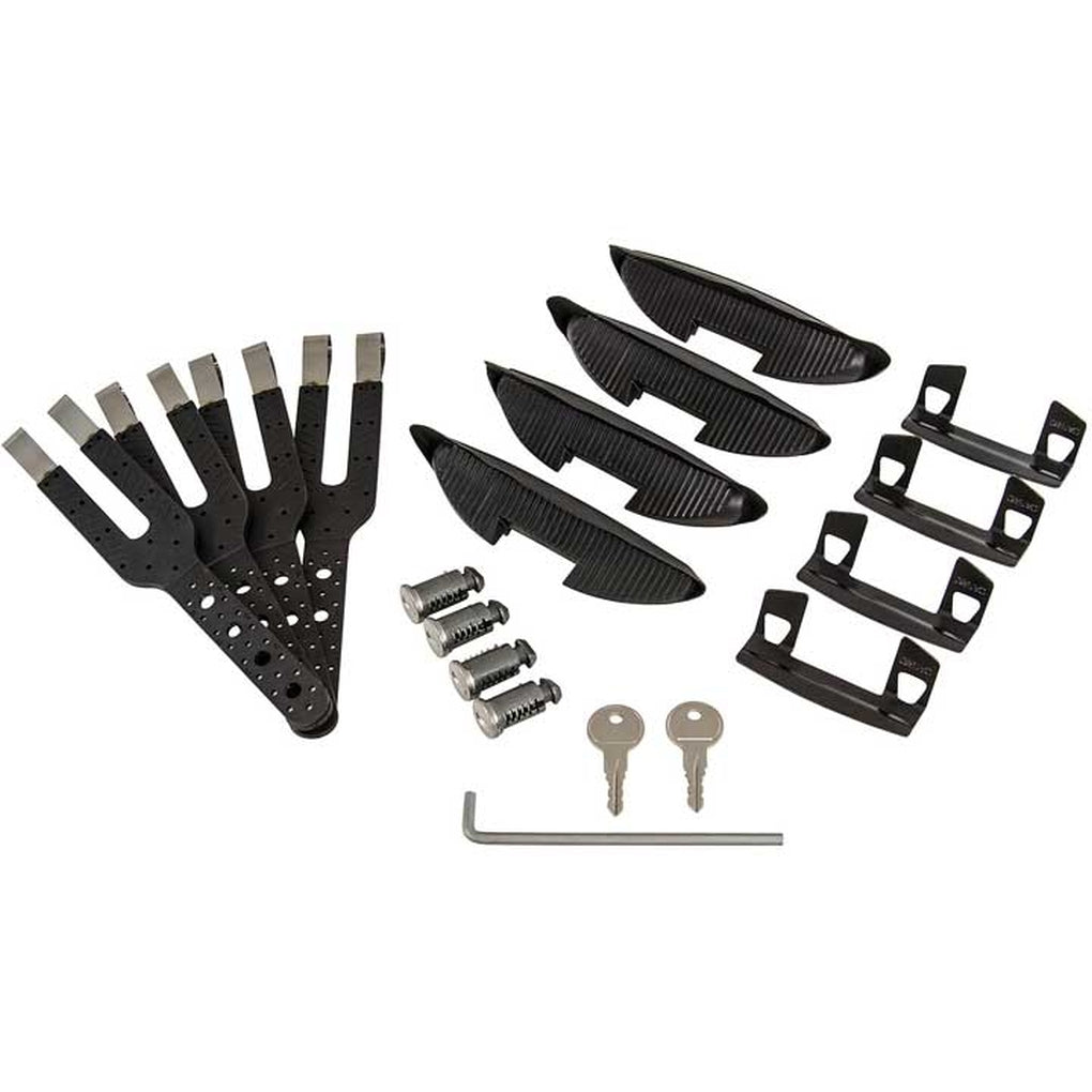 Rhino-Rack RSK03 Stealthbar Hardware Kit (Short Strap / Custom Rubber)