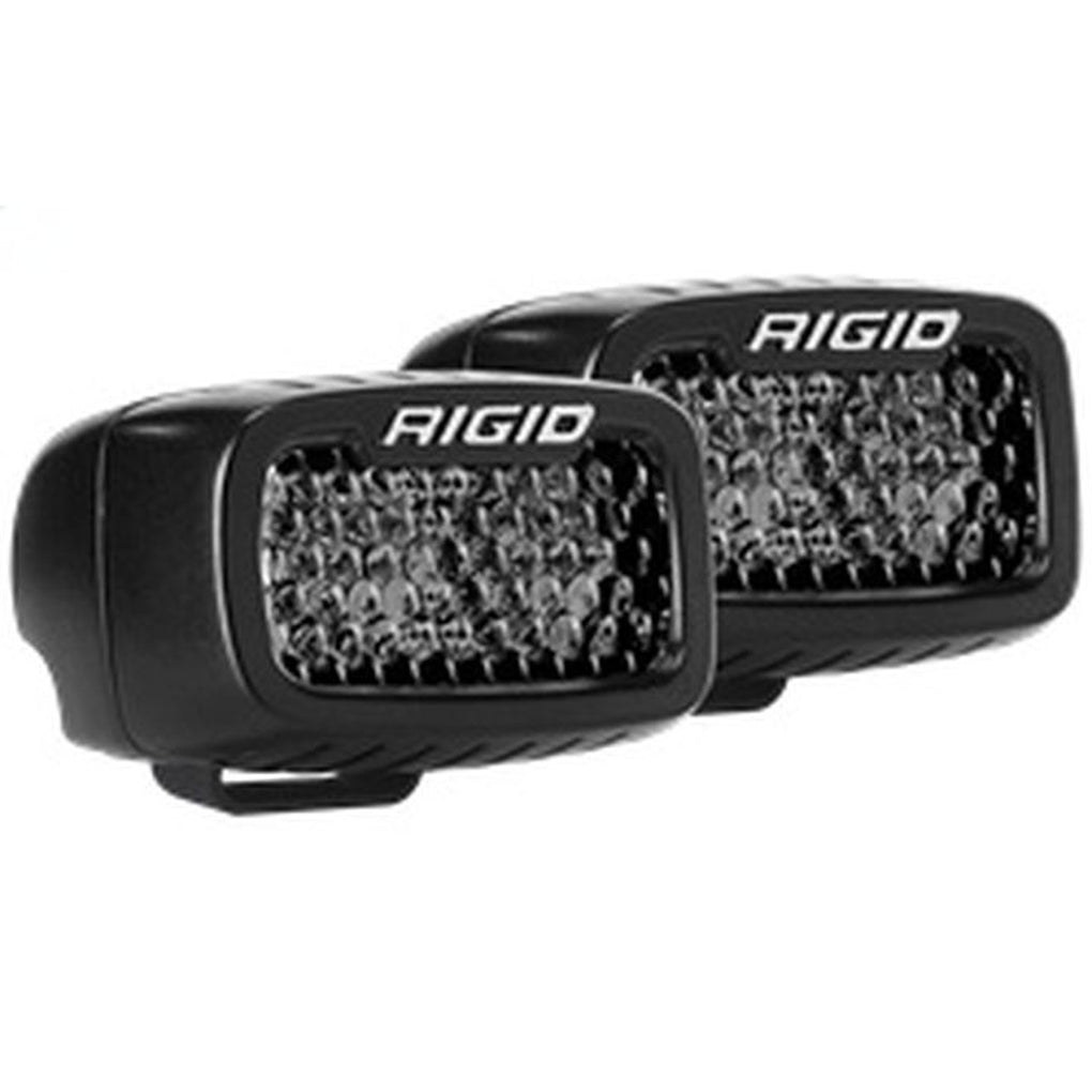Rigid Industries 902513BLK Srm Series Pro Spot Diffused Midnight Surface Mount | Pair