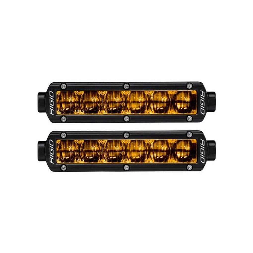 Rigid Industries 906704 Srseries Pro Dot/Sae J583 6Inch Fog Light Selective Yellow Surface Mount | Pair