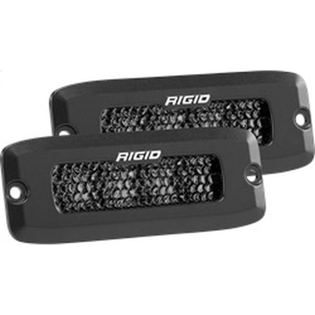 Rigid Industries 925513BLK Srq Series Pro Spot Diffused Midnight Flush Mount | Pair