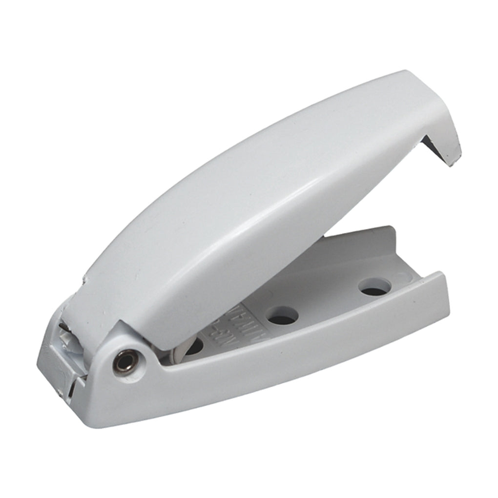 RV Designer E211 Baggage Door Catch White Rounded