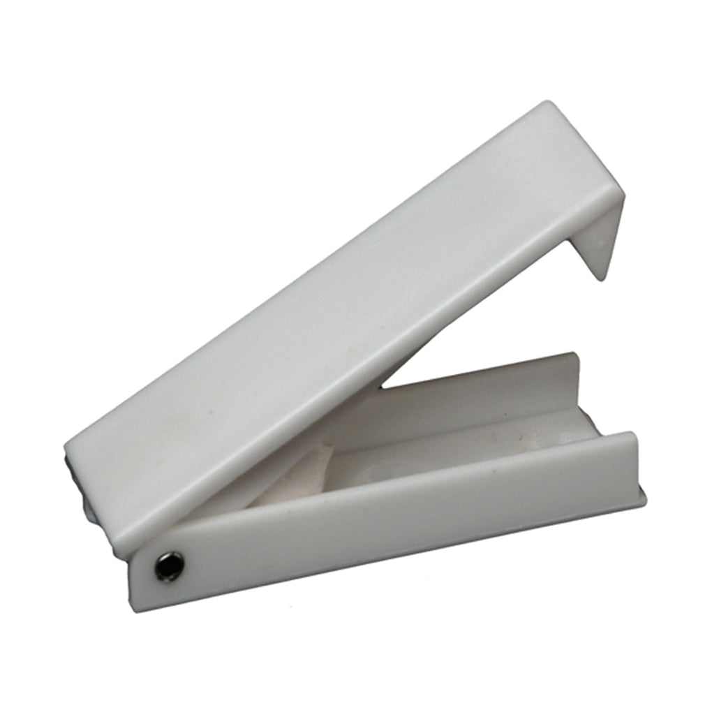 RV Designer E212 Baggage Door Catch White Squared