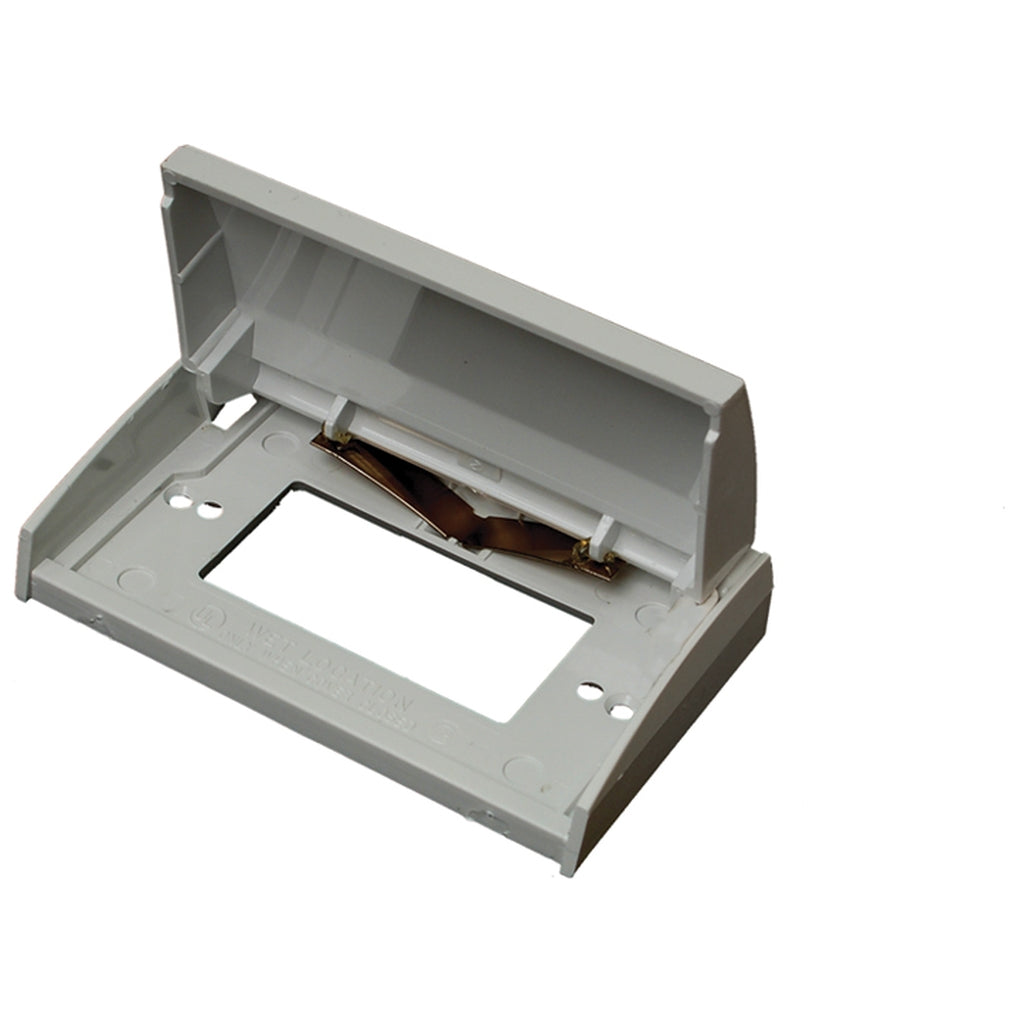 RV Designer E465 White Weatherproof Gfi Outlet Cover