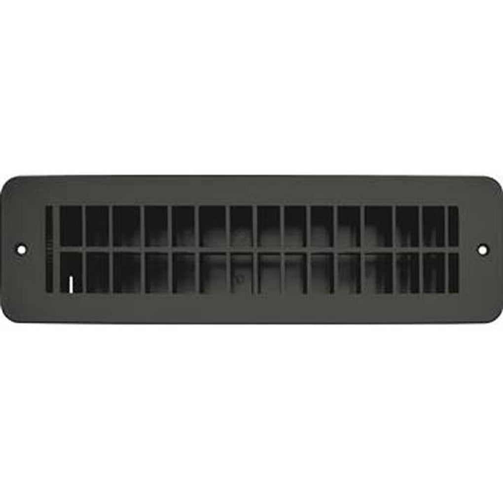 RV Designer H841 Vent Register Black Plastic Dampered 2.25Inx10In