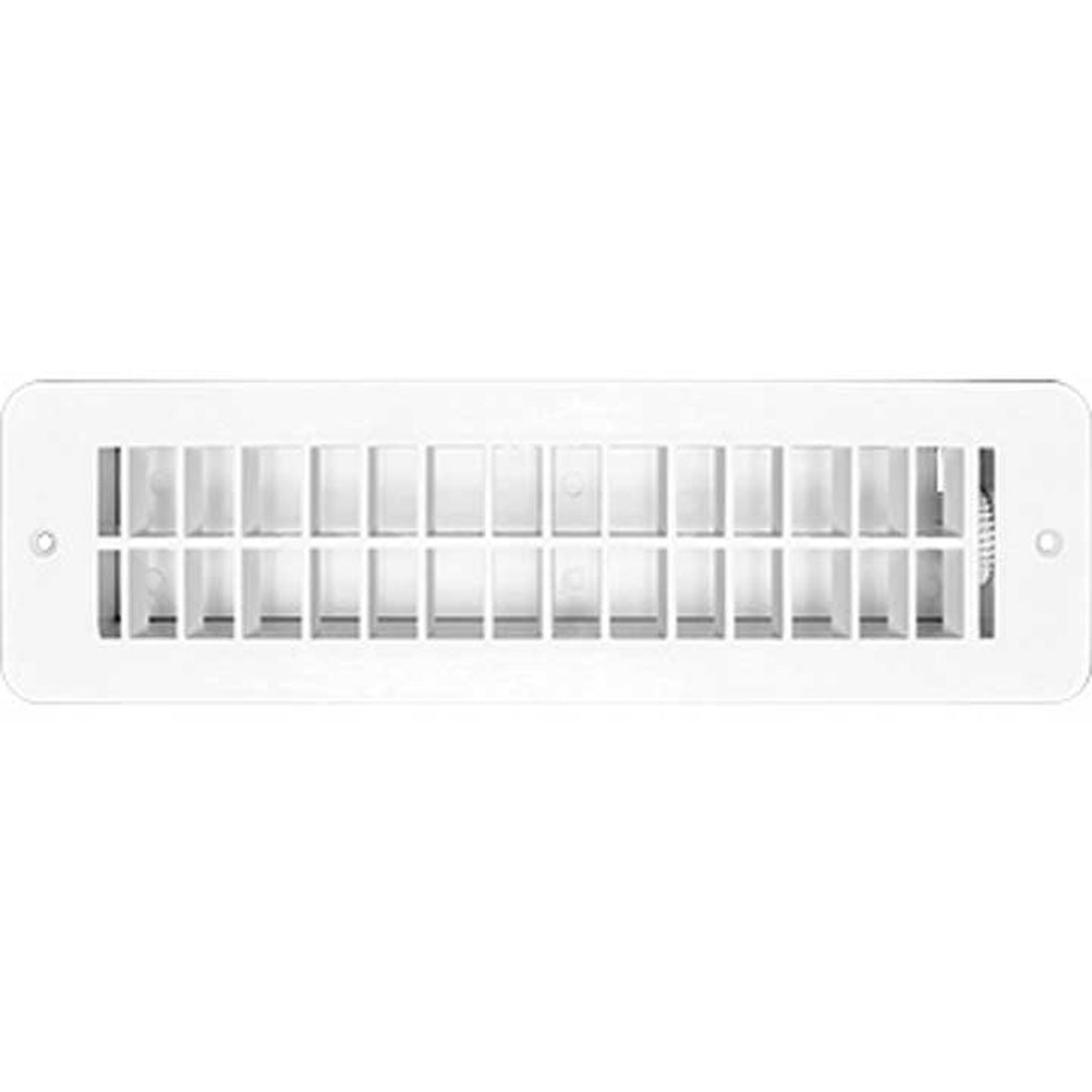 RV Designer H851 Vent Register White Plastic Damp 2.25Inx10In