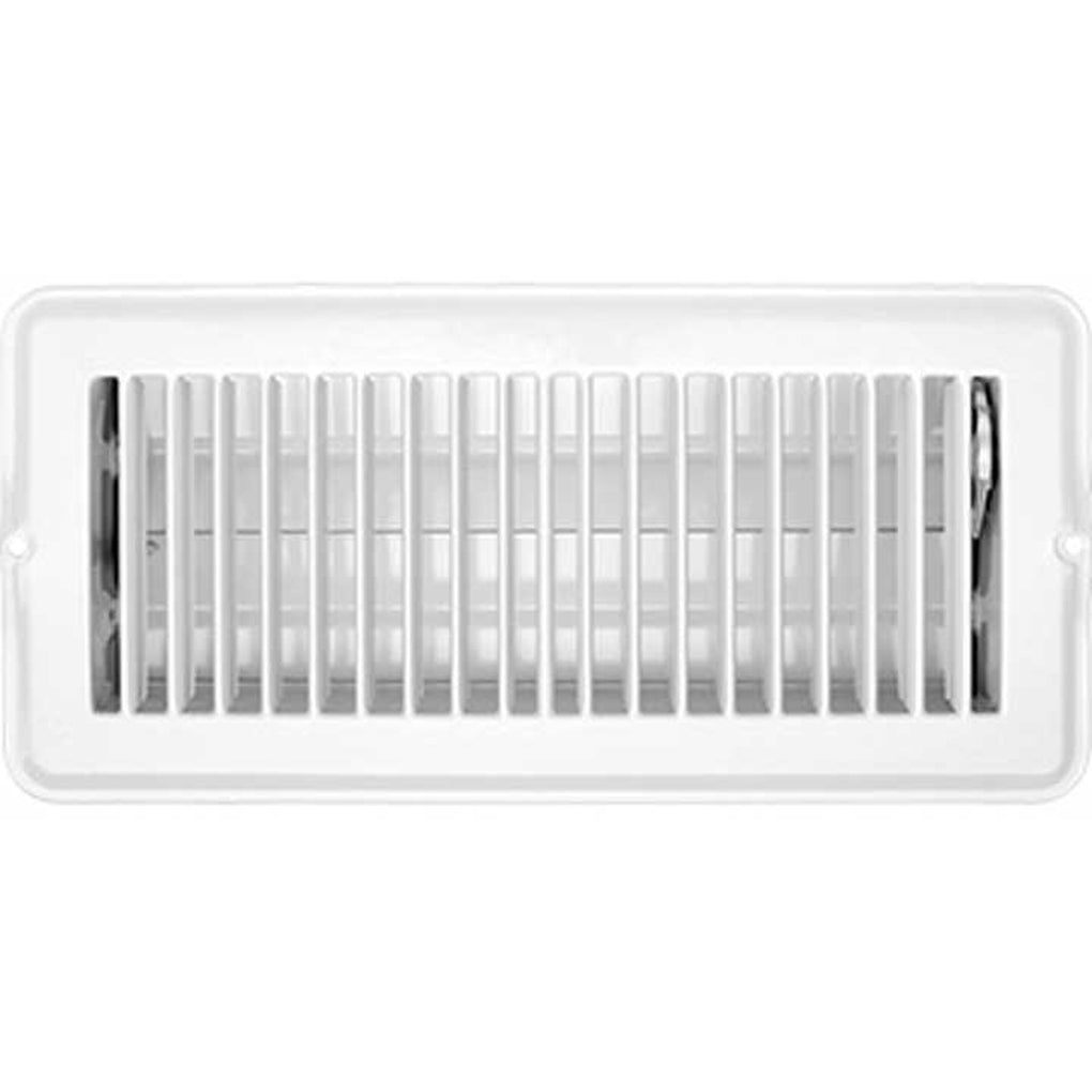 RV Designer H876 Vent Register White Metal Damp 4Inx10In