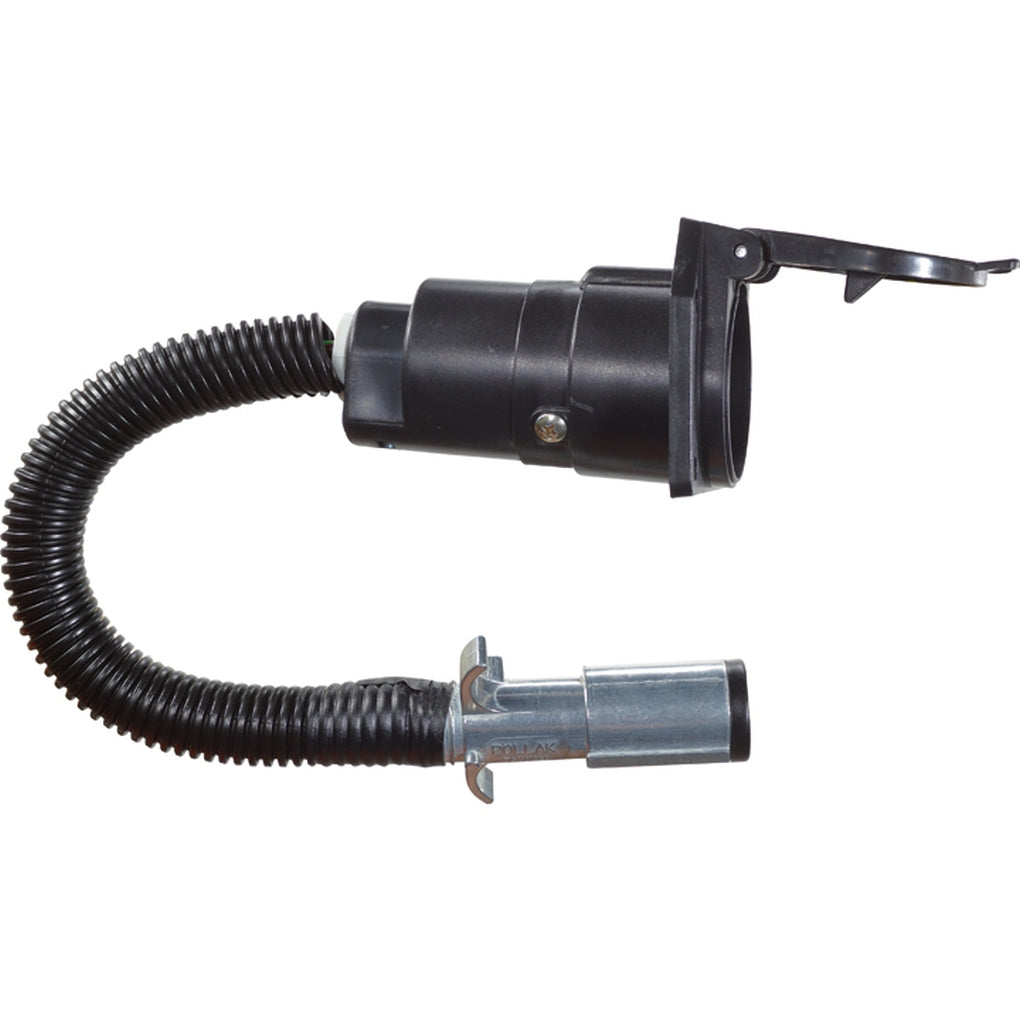 RV Designer P725 6Way Round Plug To 7Way RV Socket Harness Adapter