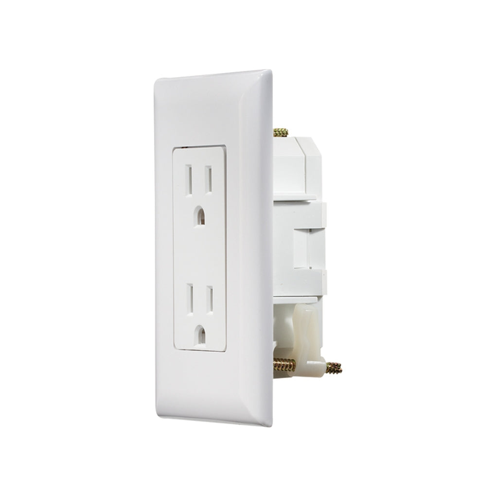 RV Designer S811 Inself Containedin White Dual Outlet W/Coverplate