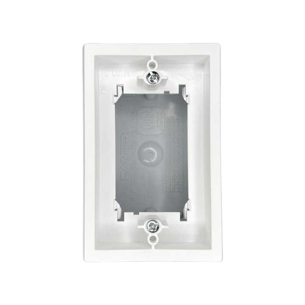 RV Designer S892 Electrical Box With Tp GFCI Extention Ring White