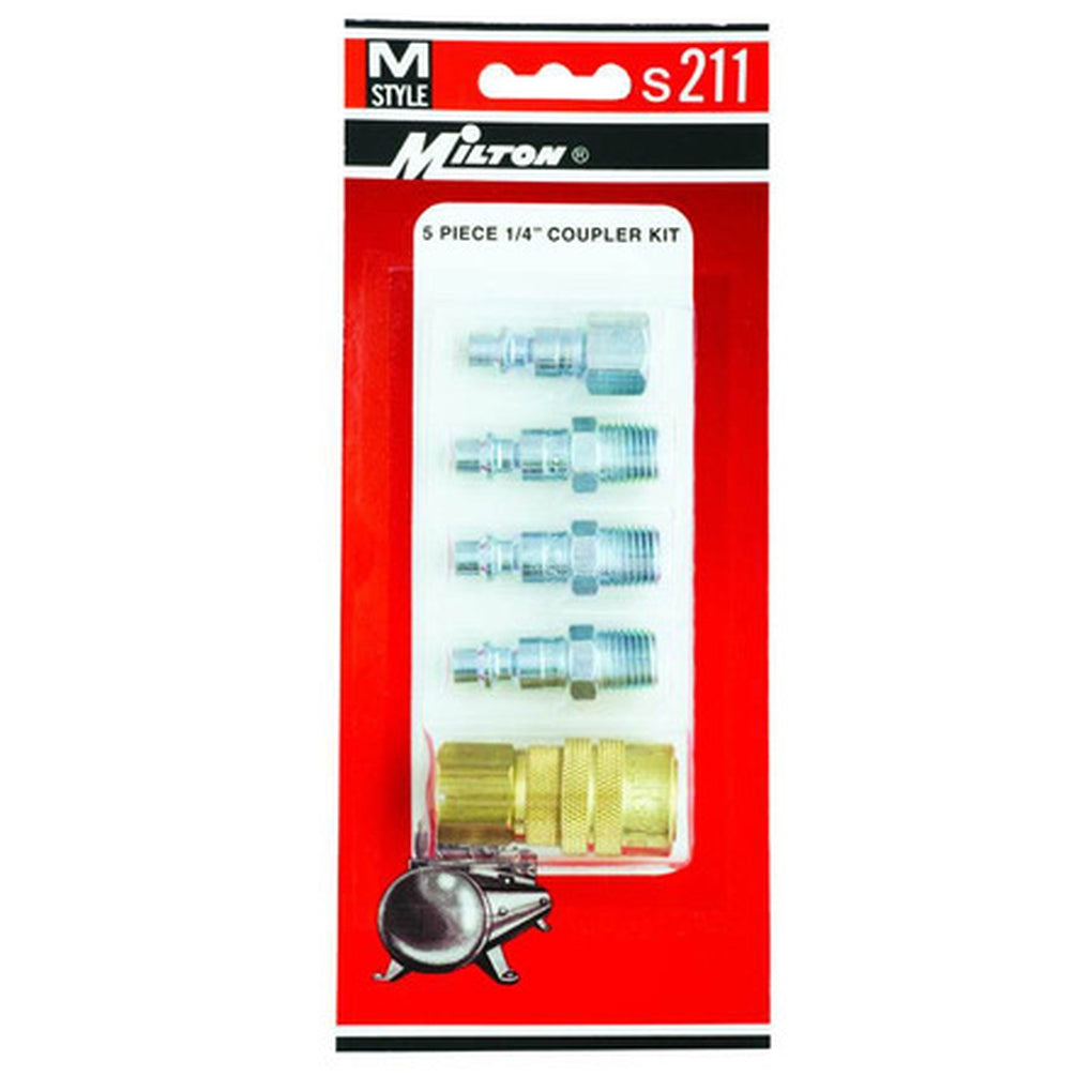 Milton S211 5 Piece M-Style Coupler Kit
