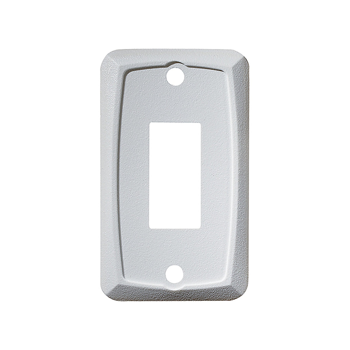 RV Designer - S381 - White Single Mounting Plate - Cut-Out .550in X 1.125in