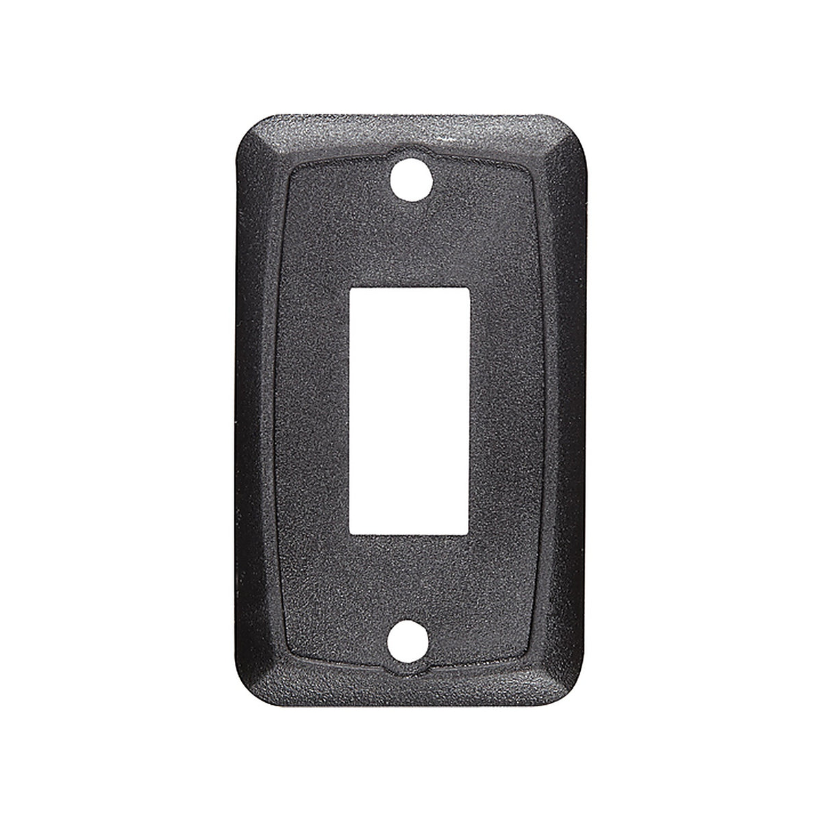 RV Designer - S385 - Black Single Mounting Plate - Cut-Out .550in X 1.125