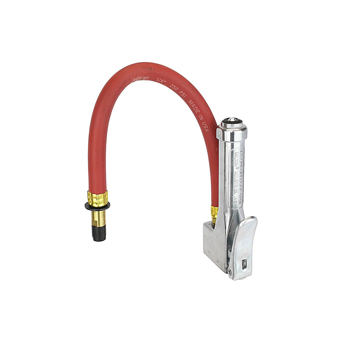 Milton S520 Bayonet Inflator Gauge with Straight Chuck