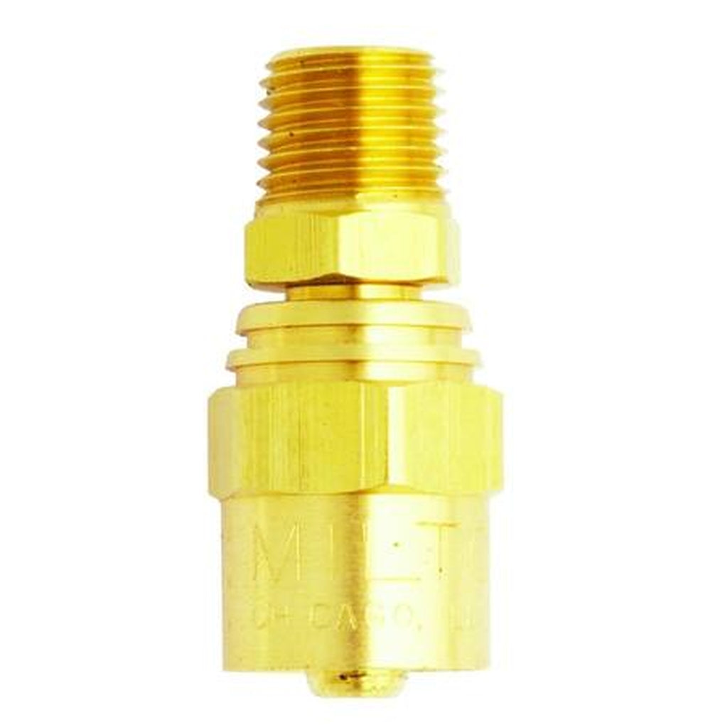 Milton S621 Reusable End, 1/4" MNPT, Fits 3/8" x 3/4"