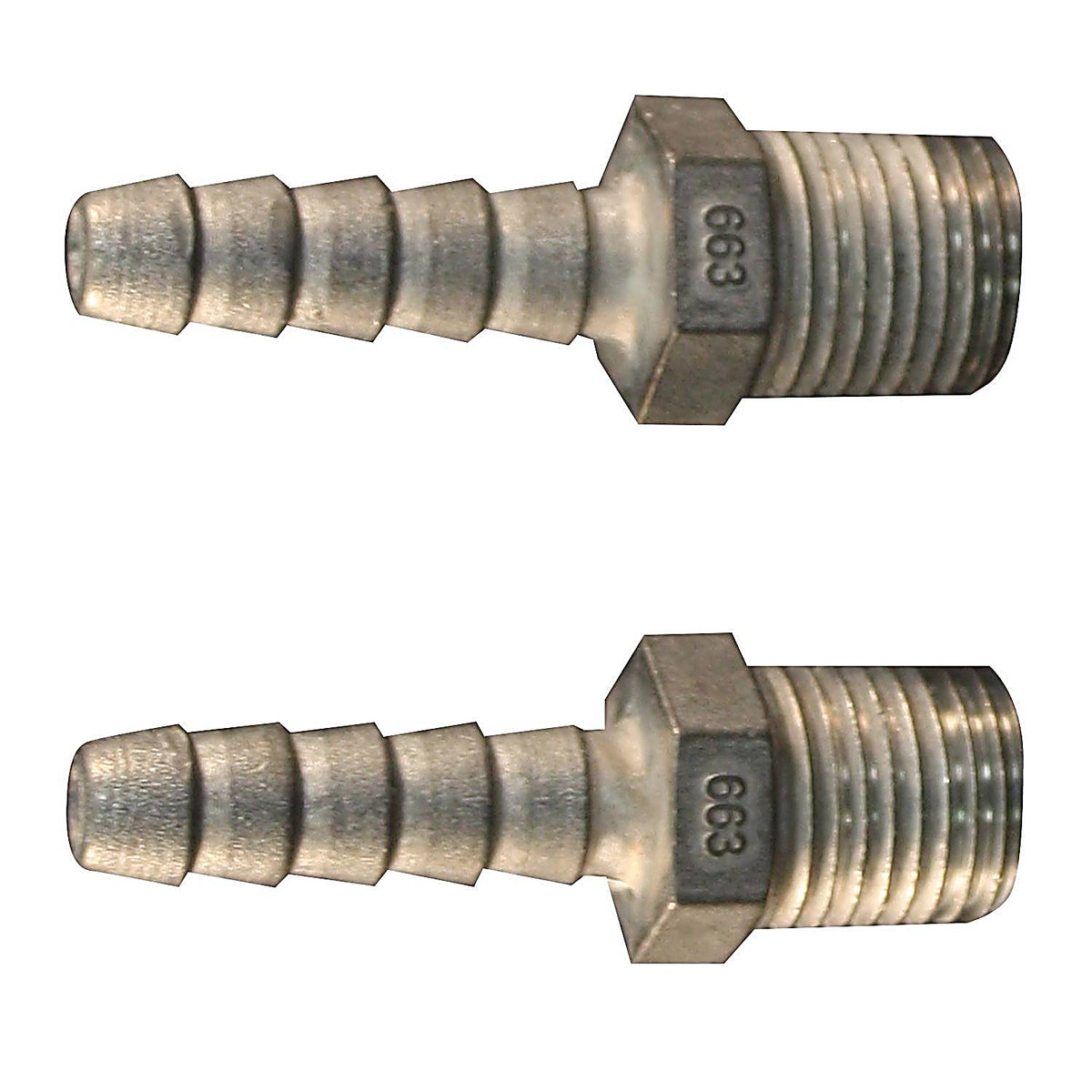Milton S663 1/4" M End, 1/4" ID Hose, 2/cd