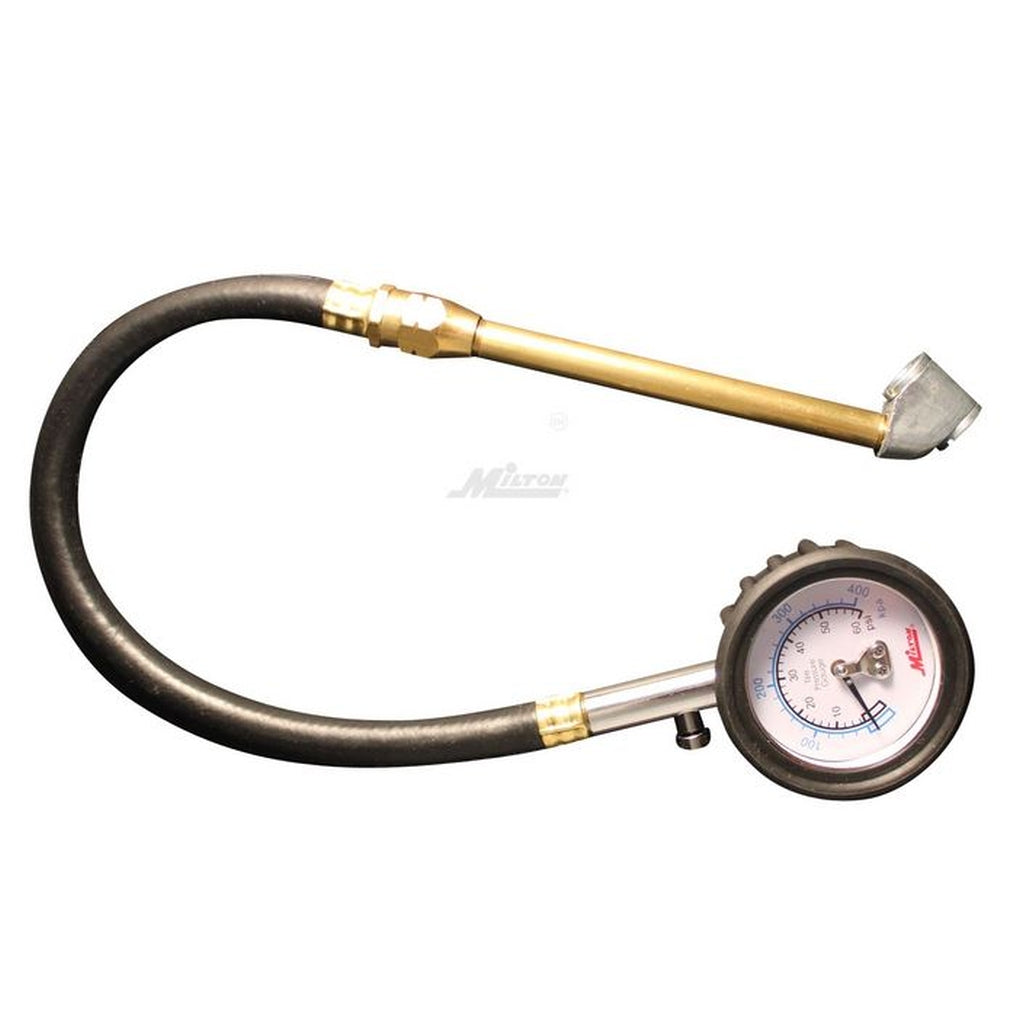 Milton S-935 Dual Head Air Chuck Dial Gauge and 12" Hose
