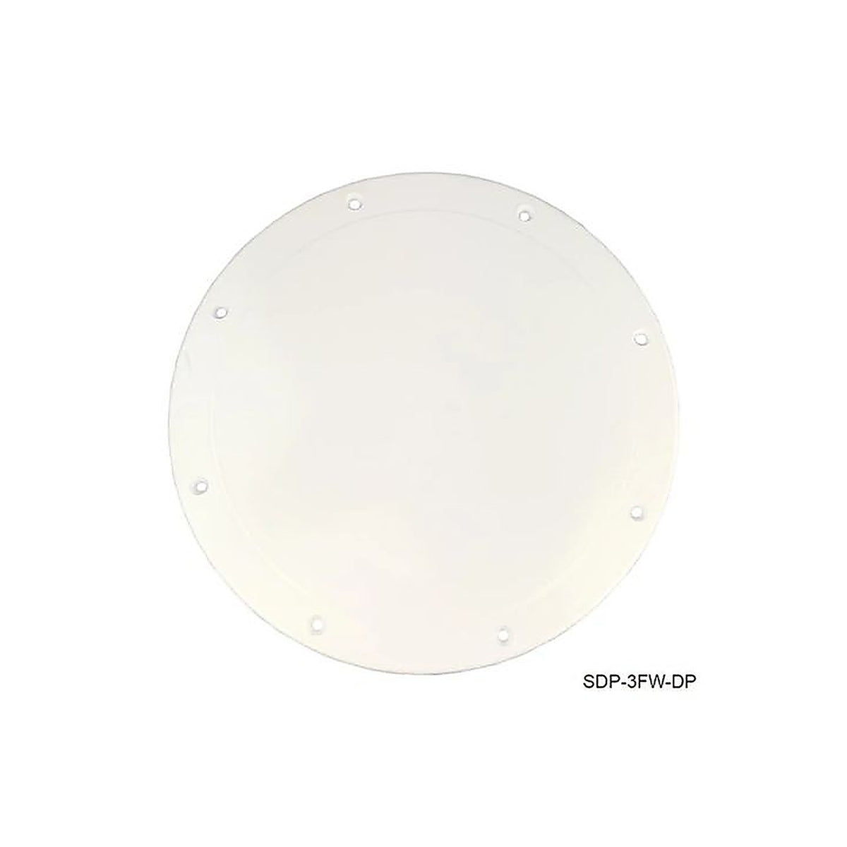 TH Marine - SDP-3FW-DP - 10in Screw Down Plate - Fish White