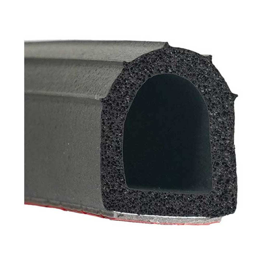 Steele Rubber 99-4106-265 W/S Sponge Ribbed D W/Tape 1X7/8 10Ft
