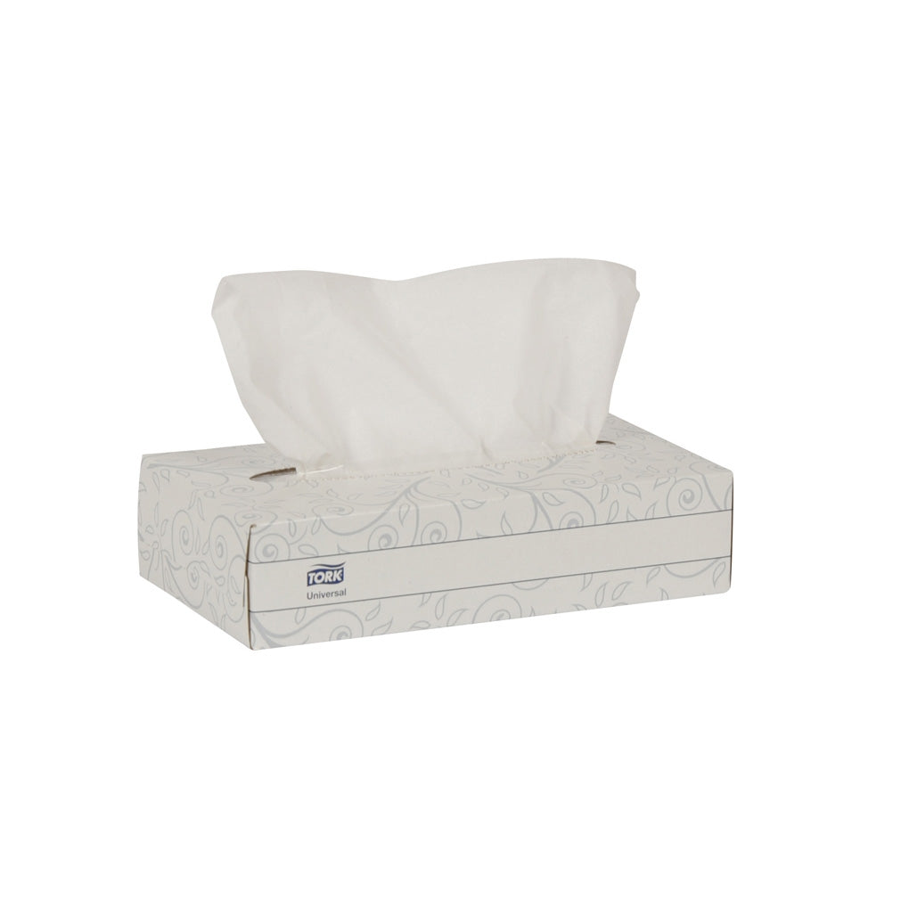 TF6710A Tork/Essity Universal Facial Tissue Flat Box, White 30/Case