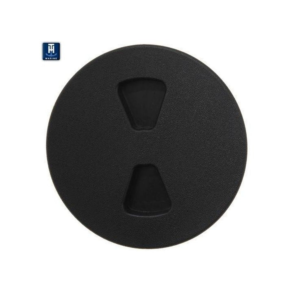 TH Marine DPS-8-1-DP 8In Screwout Deck Plate Black