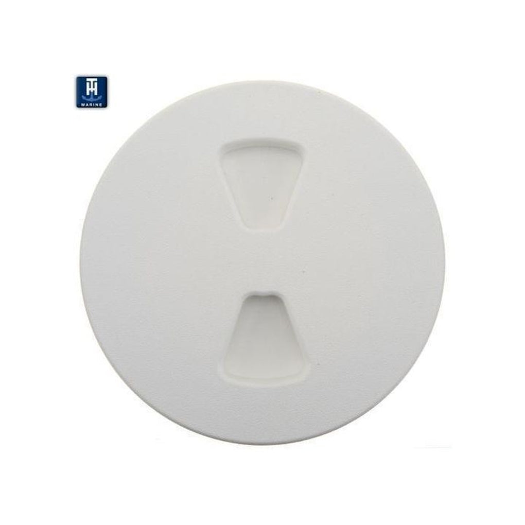 TH Marine DPS-8-2-DP 8In Screwout Deck Plate Polar White