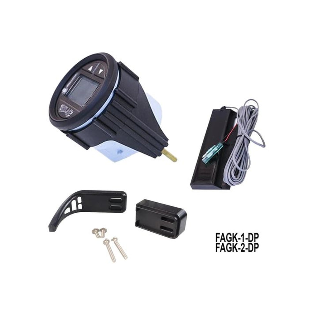 TH Marine FAGK-1-DP Hydraulic Gauge Kit Fits 4In & 8In Atlas Jack Plates Black Bezel