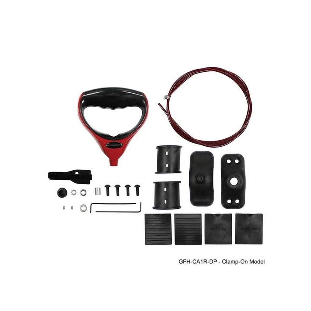 TH Marine GFH-CA1R-DP Gforce Handle w/Trolling Motor Clamp Red
