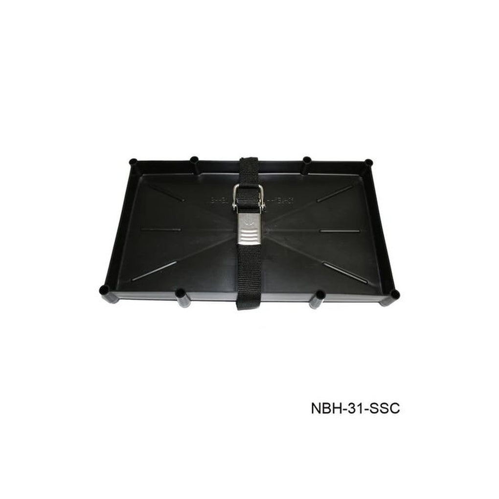 TH Marine NBH-31-SSC-DP 29/31 Series Battery Tray w/Stainless Steel BuckLED Strap