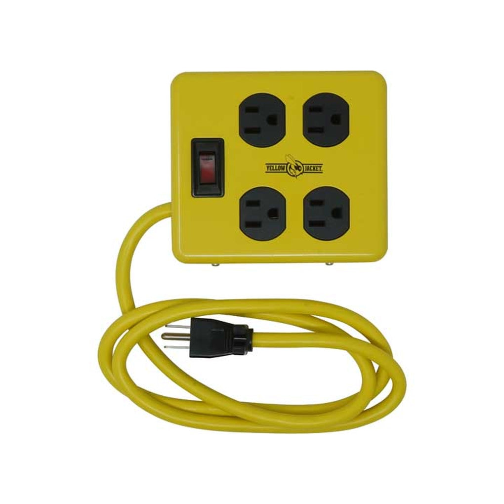 Southwire 2177N Yellow Jacket 2177N Metal Power Block W/4 Outlets and Lighted Switch 4Ft Cord