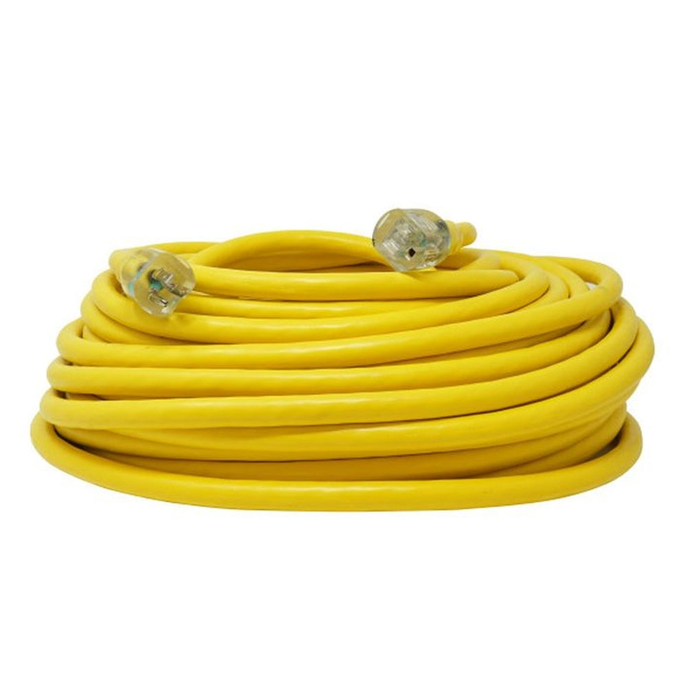 Southwire 2689SW0002 100Ft Sjtw 10/3 Outdoor Extension Cord w/Lighted End (Yellow)