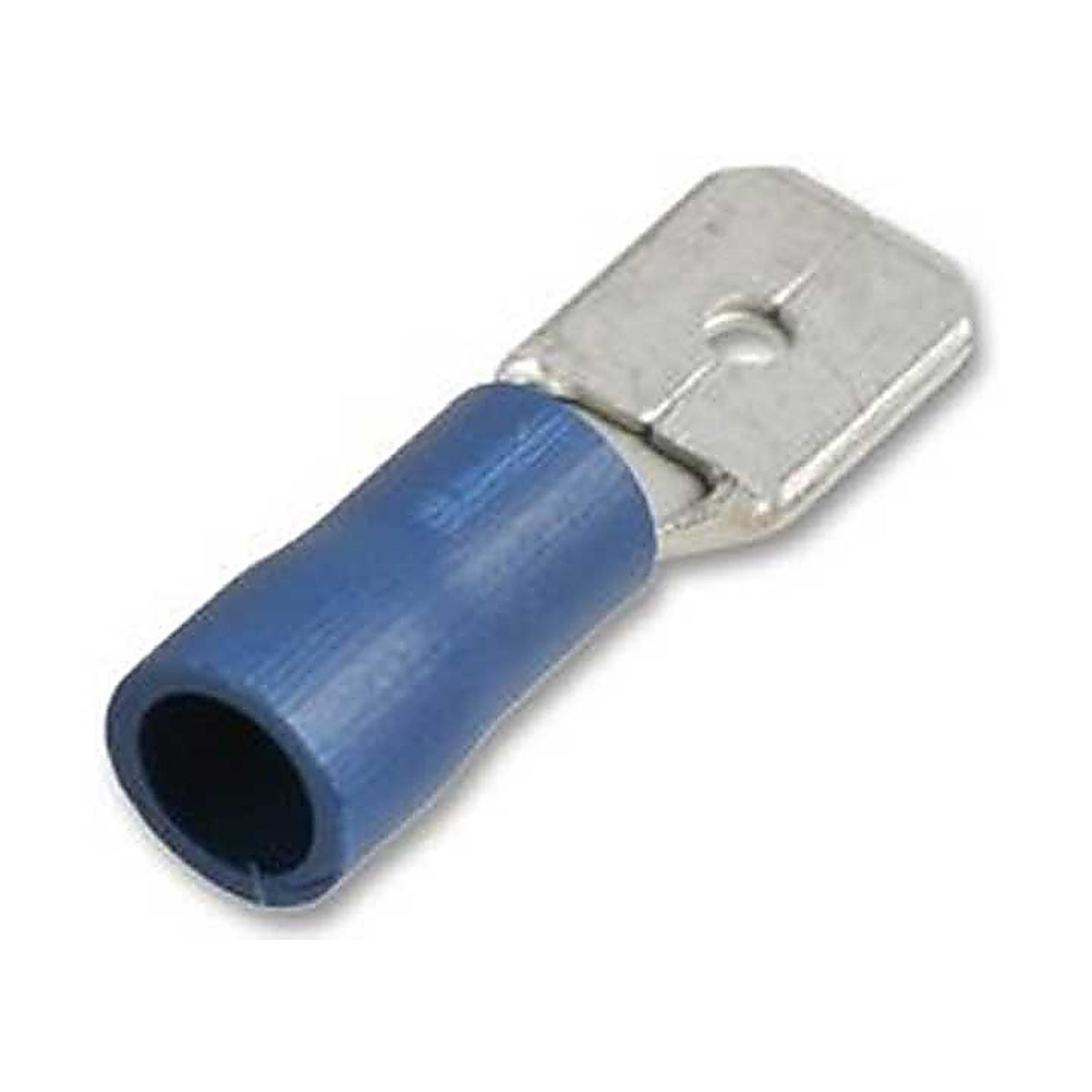 Uni-Bond Lighting - TSM14187-100 - (100/Pack) Insulated Slide Connectors Male Blue 16-14 Ga