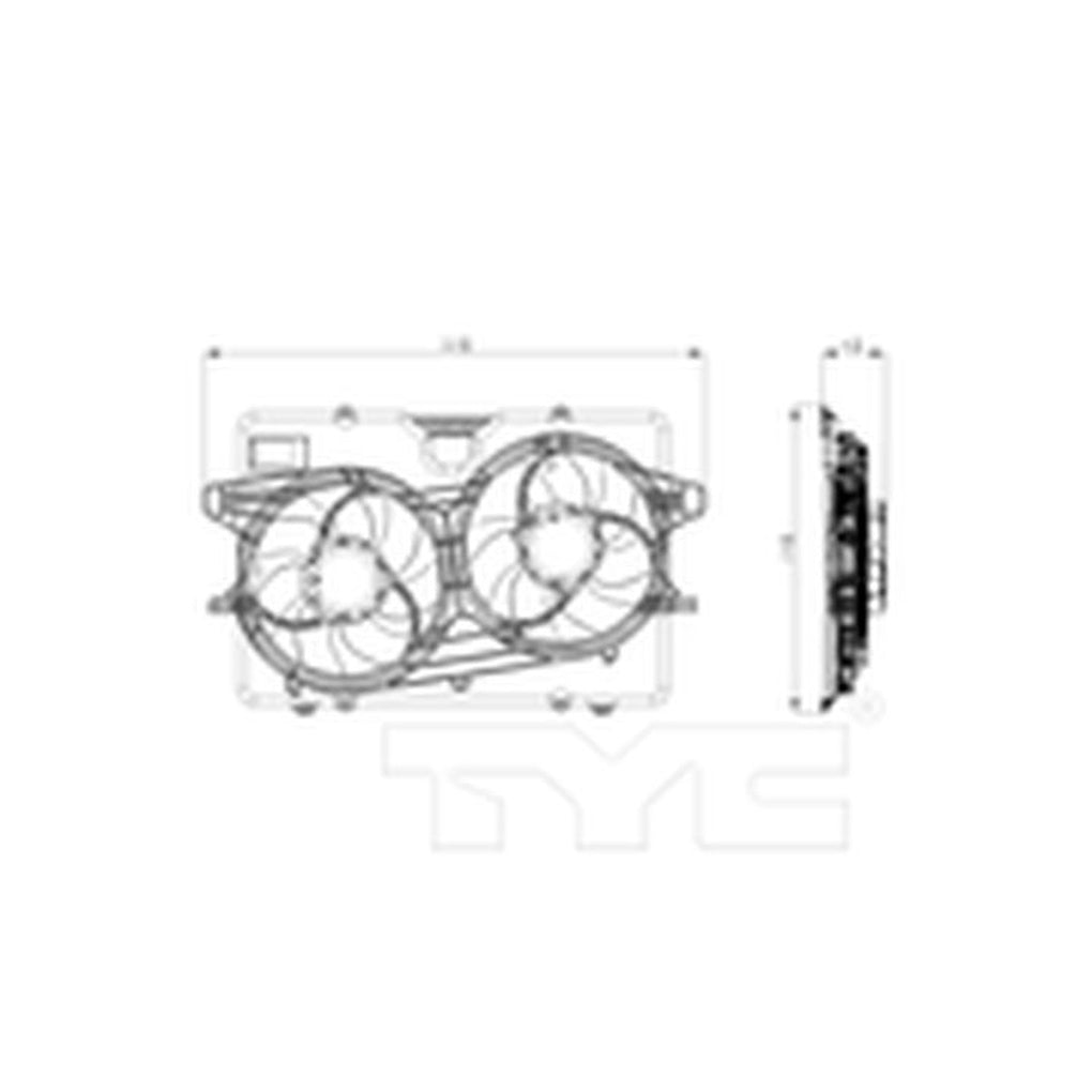 TYC 622410 0812 Fd Escpe/Mc Mrner 3.0L V6 Rad & Cond Cfa