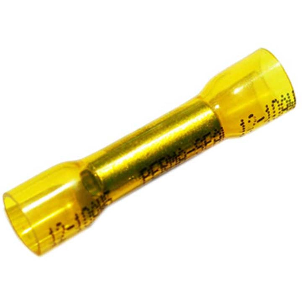 Uni-Bond Lighting HB10-50 (50/Pack) Heat Shrinkable Butt Connectors Yellow 1210 Ga
