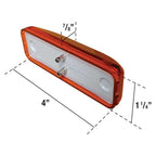 Uni-Bond Lighting KT2140A 1Inx4In SeaLED Amber & Gray Base Mount w/Hotwire Kit