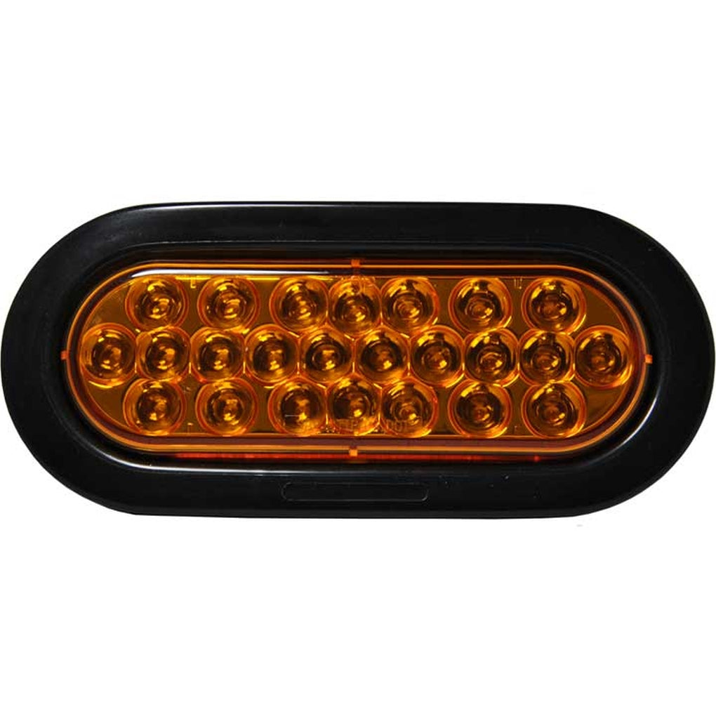 Uni-Bond Lighting KTL2238-24A LED Oval 24Diodes Amber Open Grommet & Pigtail Kit