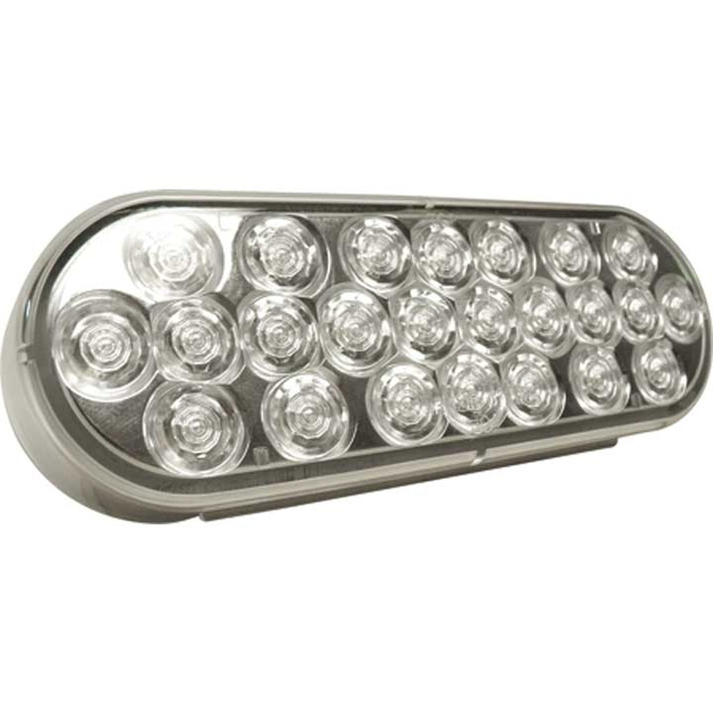 Uni-Bond Lighting LED2238-24C LED Oval Lamp Clear Back Up 24Diodes