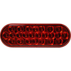 Uni-Bond Lighting LED2238-24R LED Oval Sttp Lamp Red 24Diodes