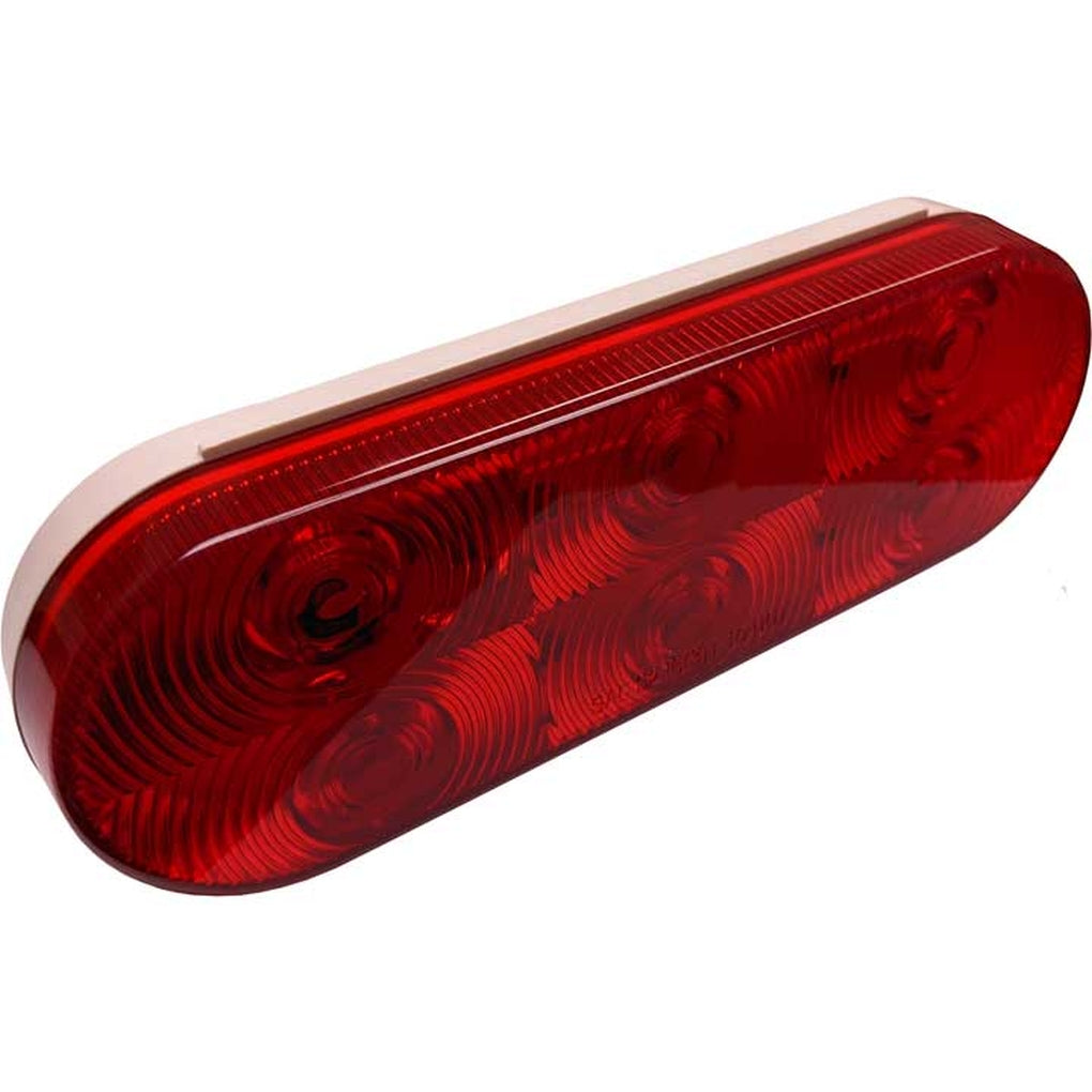 Uni-Bond Lighting LED2238-6R LED Oval Stt Lamp Red 6Diodes